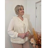 C'est Beau la Vie! 64CB2VE200-GILET-ECRU