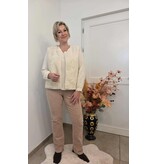 C'est Beau la Vie! 64CB2VE200-GILET-ECRU