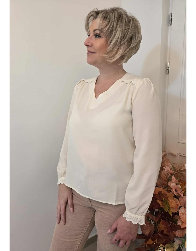 Julie Guerlande 66JG3CH401-BLOUSE-ECRU