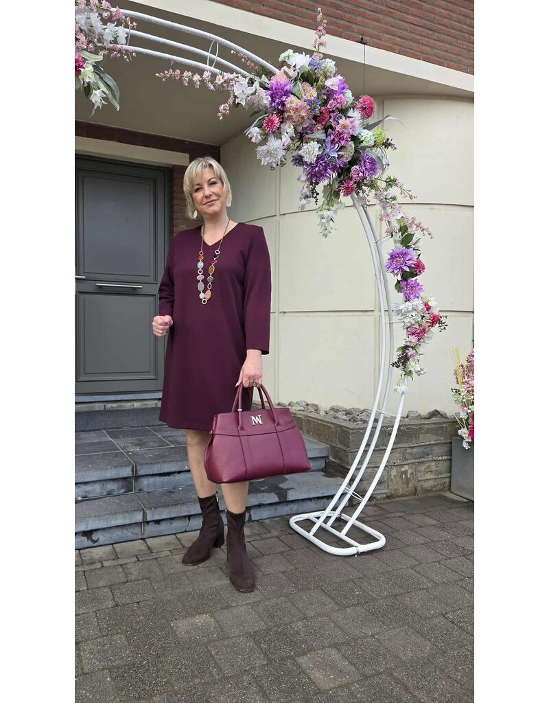 Green Ice TOGA-DRESS-AUBERGINE