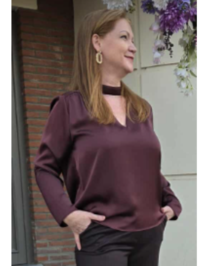 ARTIGLI ACBL003643-BLUSA RASO-BORDEAUX