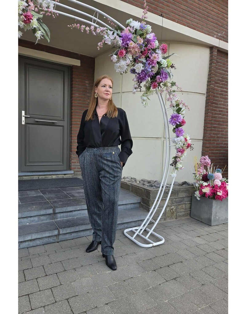 Mondieux Madame MM-BROEK-BLAUW GLITTER