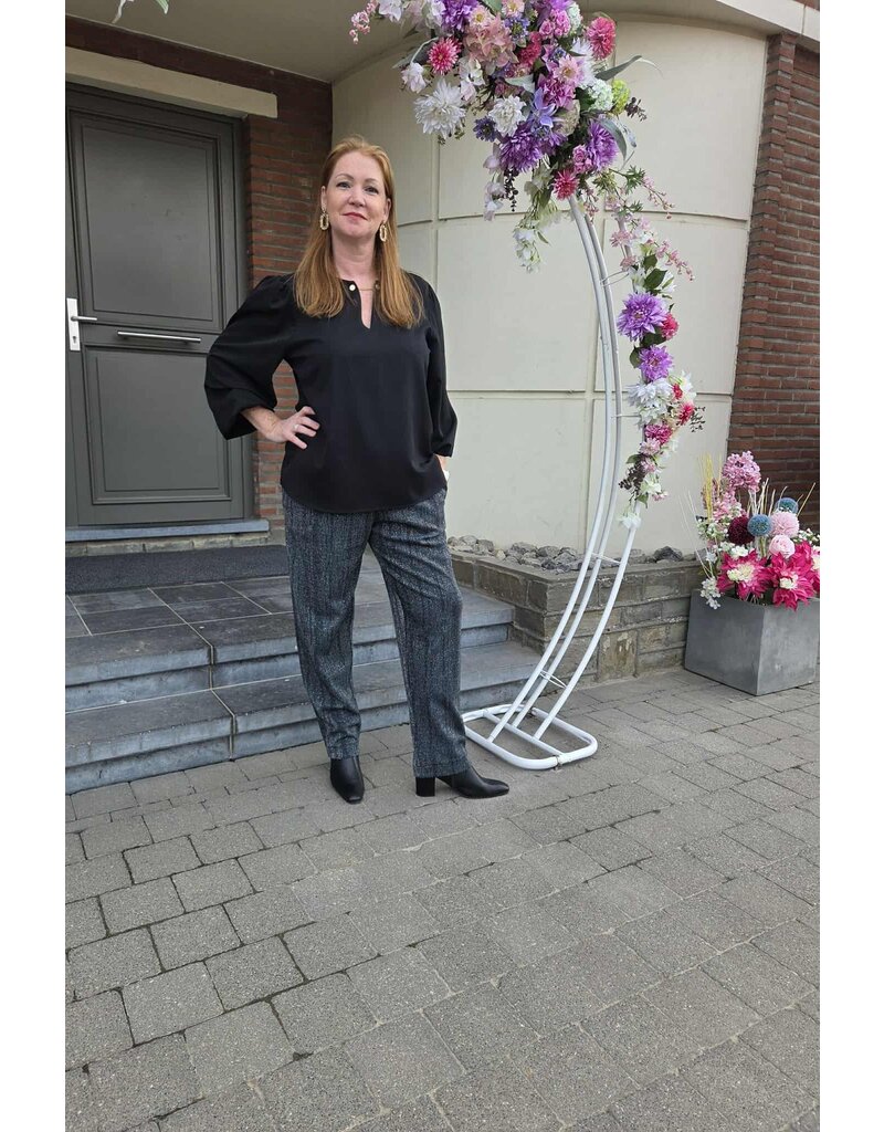 Mondieux Madame MM-BROEK-BLAUW GLITTER