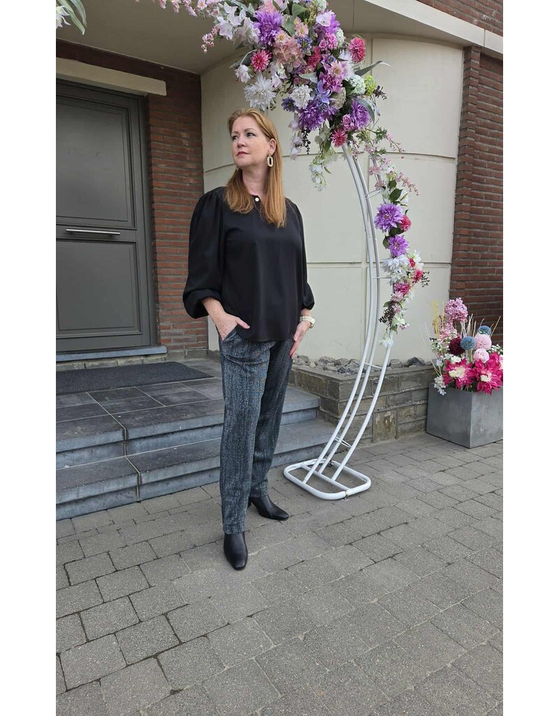 Mondieux Madame MM-BROEK-BLAUW GLITTER