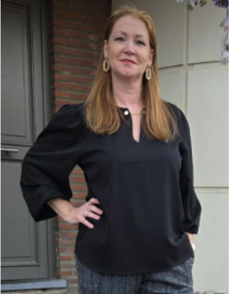 ARTIGLI ACBL003488-BLUSA SCOLLO-NERO