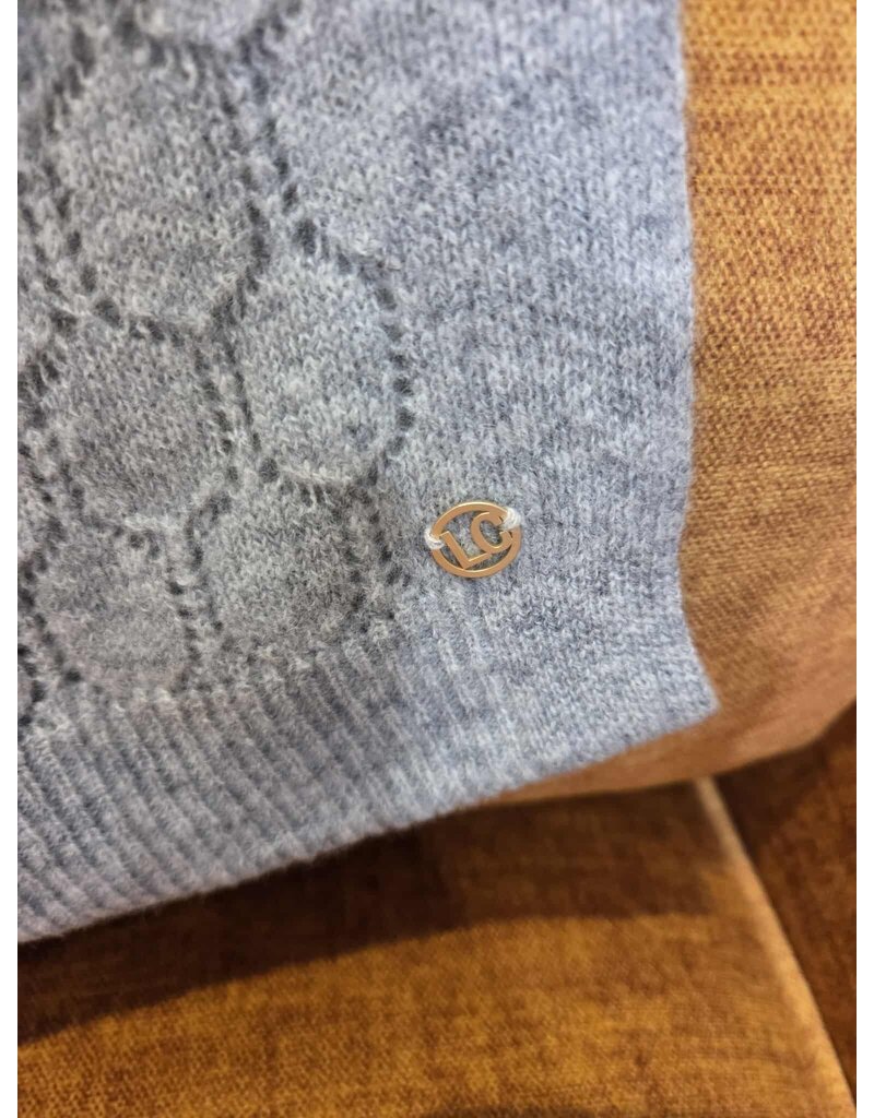 Les Cordes LCPONCHO3 PONCHO LICHTGRIJS