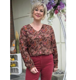 C'est Beau la Vie! 66CB2CH505-CHEMISE-MULTI BROWN