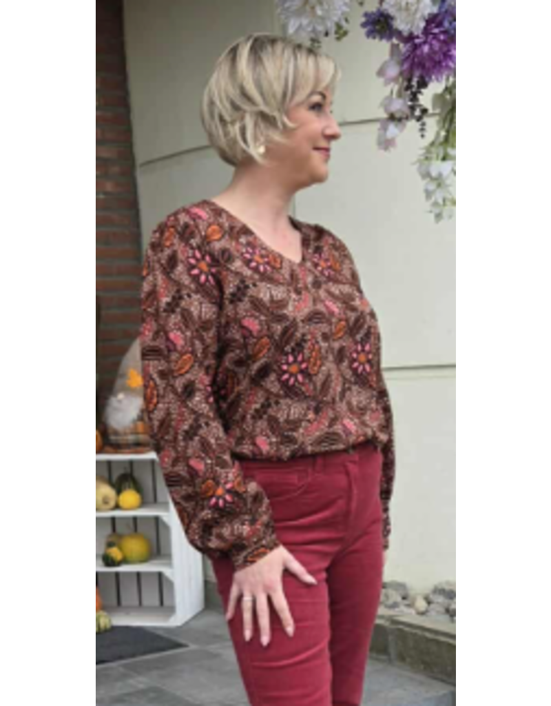 C'est Beau la Vie! 66CB2CH505-CHEMISE-MULTI BROWN
