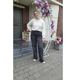 Toxik L21285-JEANS WIDE LEG-ZWART