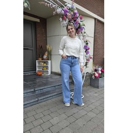 Toxik L21285-JEANS WIDE LEG-BLAUW