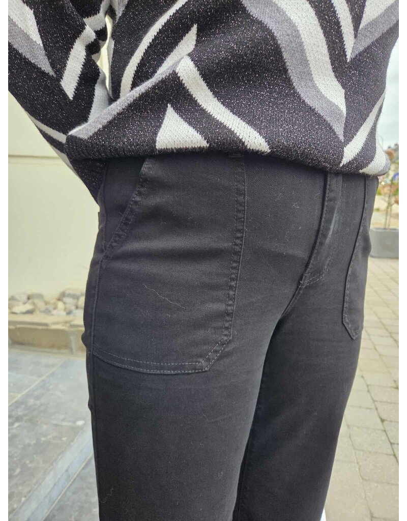 Toxik H2662-JEANS GROTE ZAKKEN-ZWART