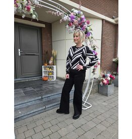 Toxik H2662-JEANS GROTE ZAKKEN-ZWART
