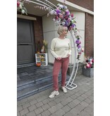 Toxik H2744-BROEK RIBFLUWEEL-ROZE
