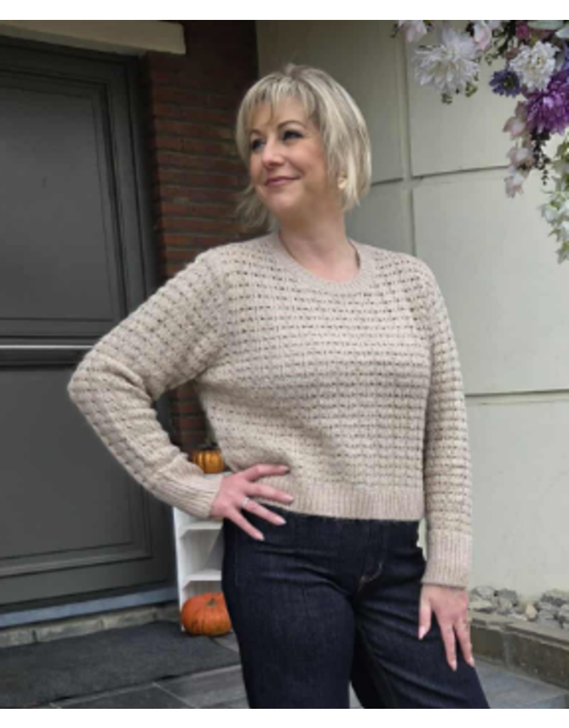 YES-ZEE 01M082-MAGLIA GIROCOLLO RELAXED-BEIGE