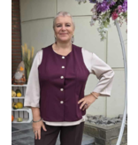 AMAGIA GIULIA-GILET-BORDEAUX