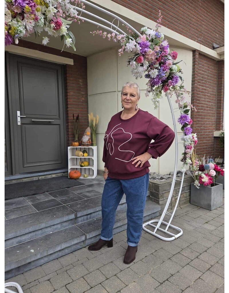 AMAGIA ELISA-SWEATER-BORDEAUX