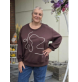 AMAGIA ELISA-SWEATER-CHOCO