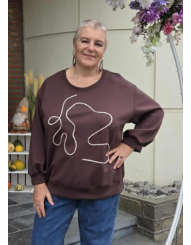 AMAGIA ELISA-SWEATER-CHOCO