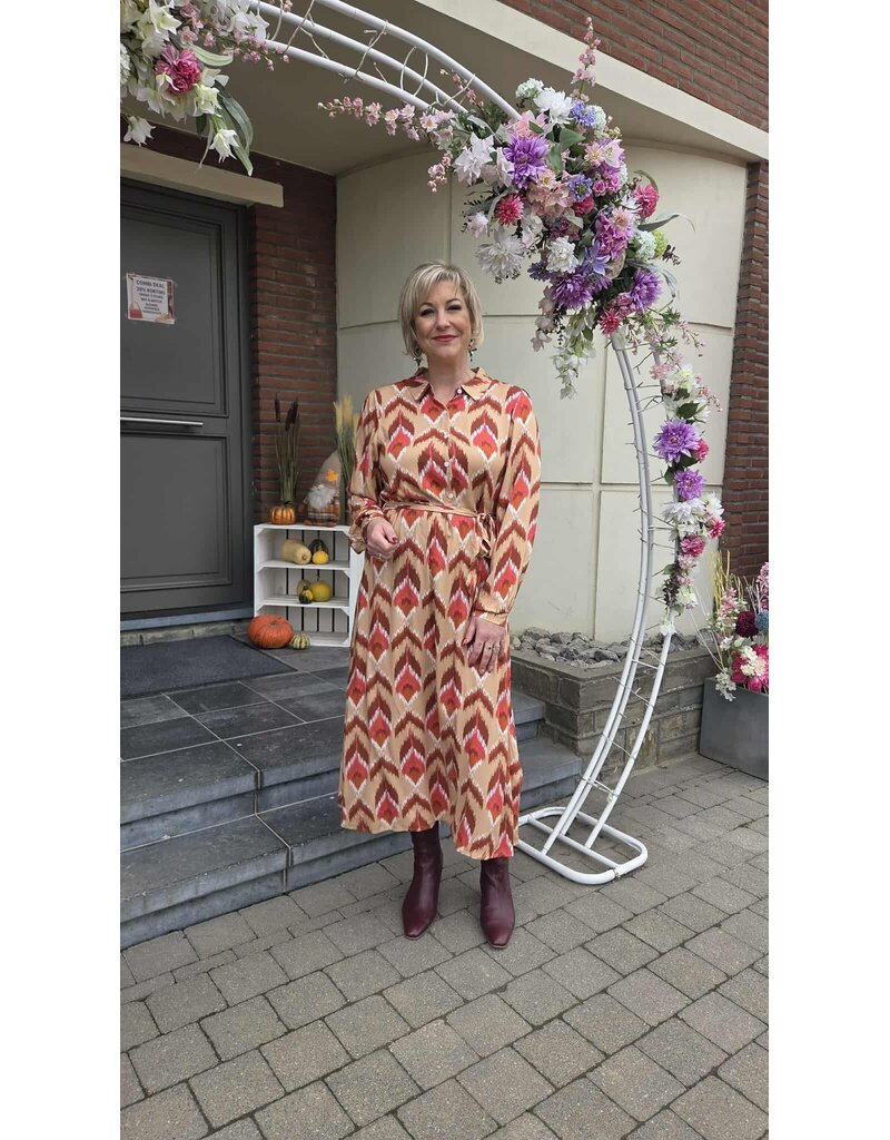 Smashed Lemon 25572-DRESS-MULTI RED