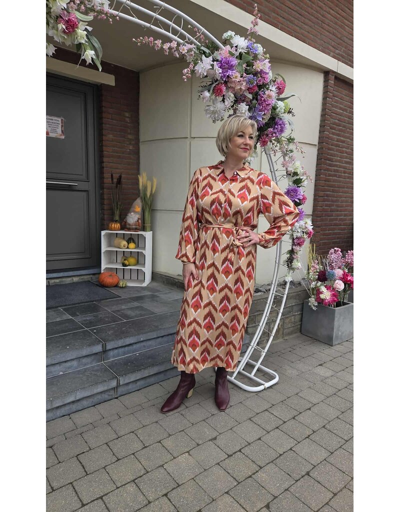 Smashed Lemon 25572-DRESS-MULTI RED