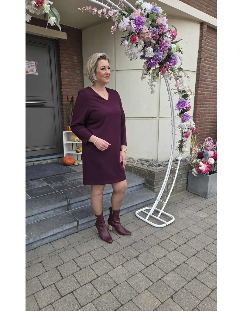 Green Ice TOGA-DRESS-AUBERGINE