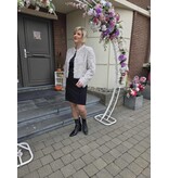 YES-ZEE 01G005-GIACCA ECOFUR-GRIGIO CHIARO