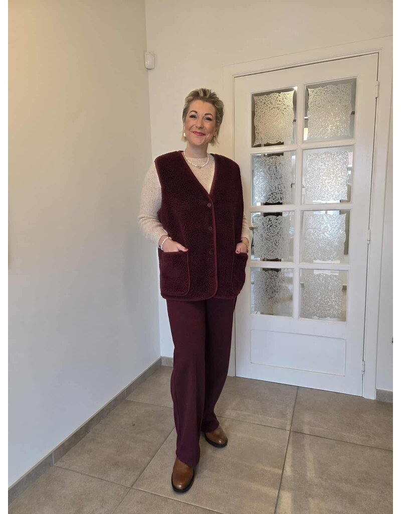 AMAGIA MIRIAM-GILET-BORDEAUX