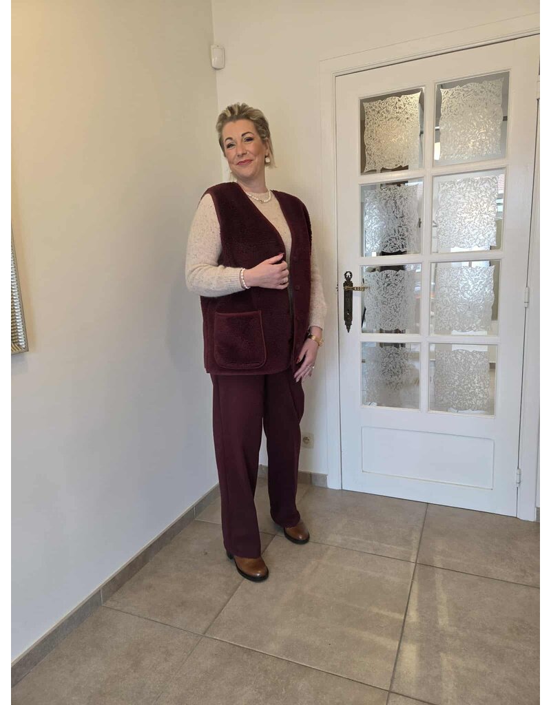 AMAGIA MIRIAM-GILET-BORDEAUX