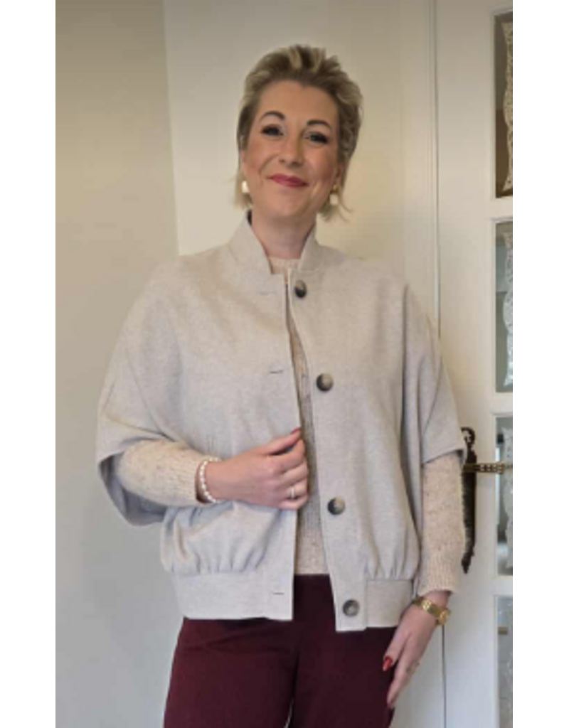 AMAGIA MARGHERITA-VEST-TAUPE