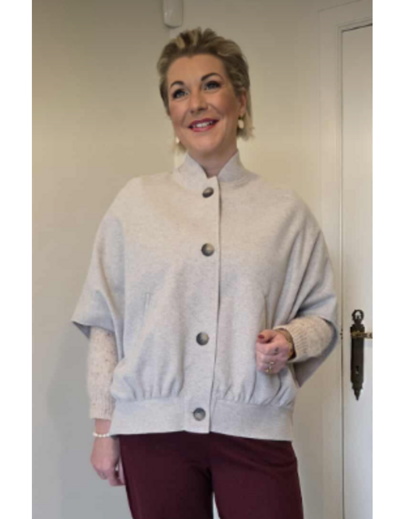 AMAGIA MARGHERITA-VEST-TAUPE