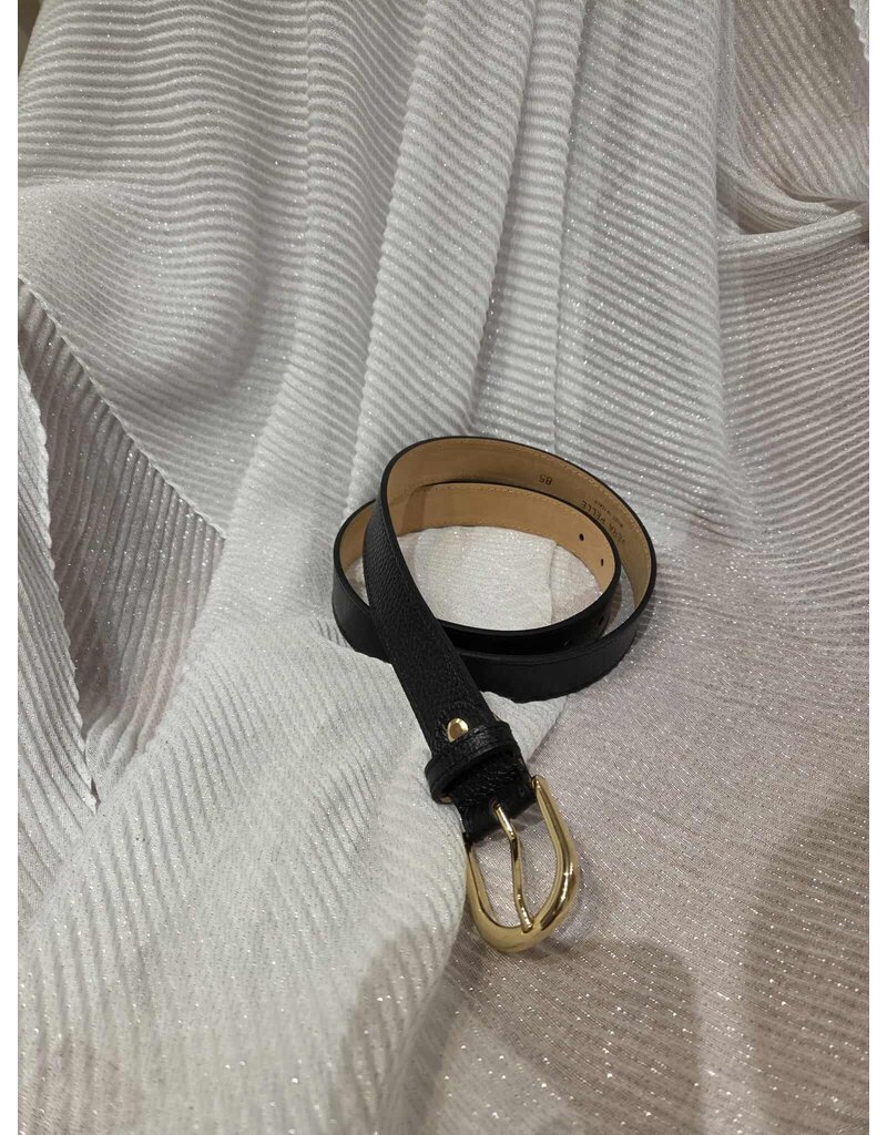 NESHIKA RIEM ZWART LEER