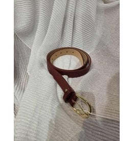 NESHIKA RIEM BURGUNDY LEER