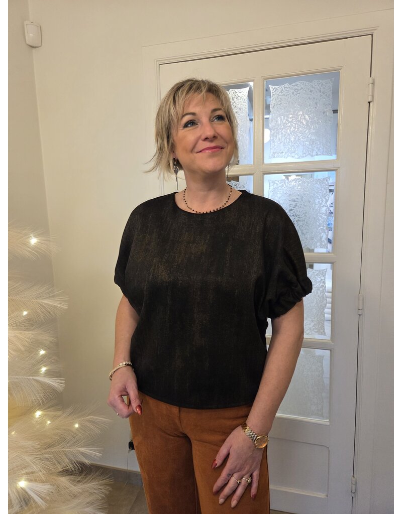 JUST WOMAN BY MATTEO CRACOVIE B503 BLOUSE OLIVE