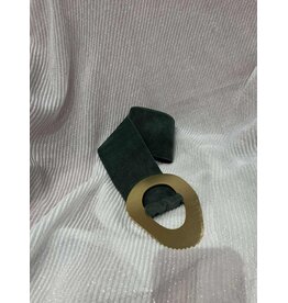 NESHIKA TAILLERIEM-SUEDE-GROEN