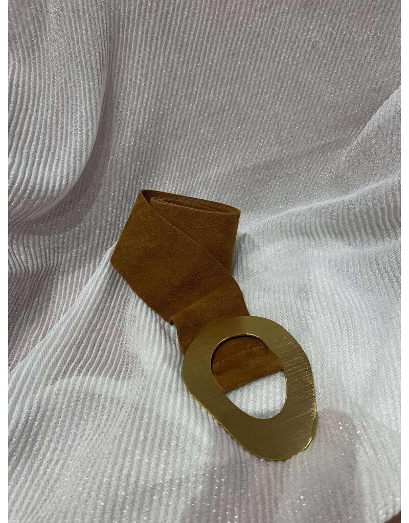 NESHIKA TAILLERIEM-SUEDE-CAMEL