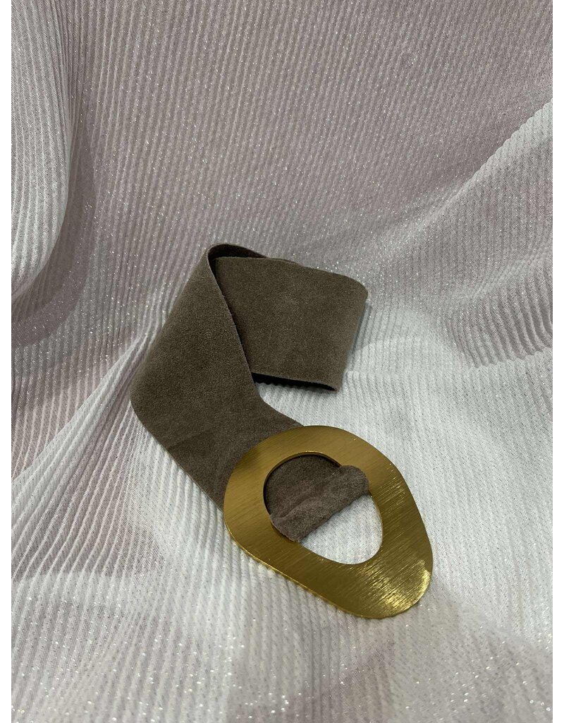 NESHIKA TAILLERIEM-SUEDE-TAUPE