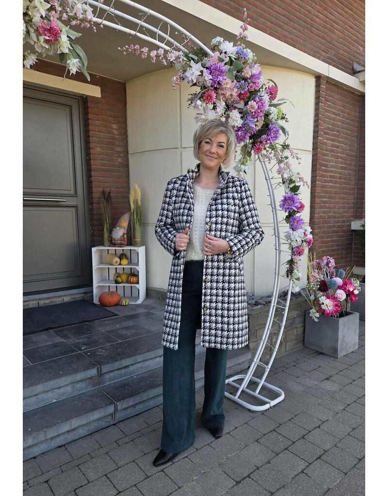 Smashed Lemon 25549-JACKET-BLACK/WHITE