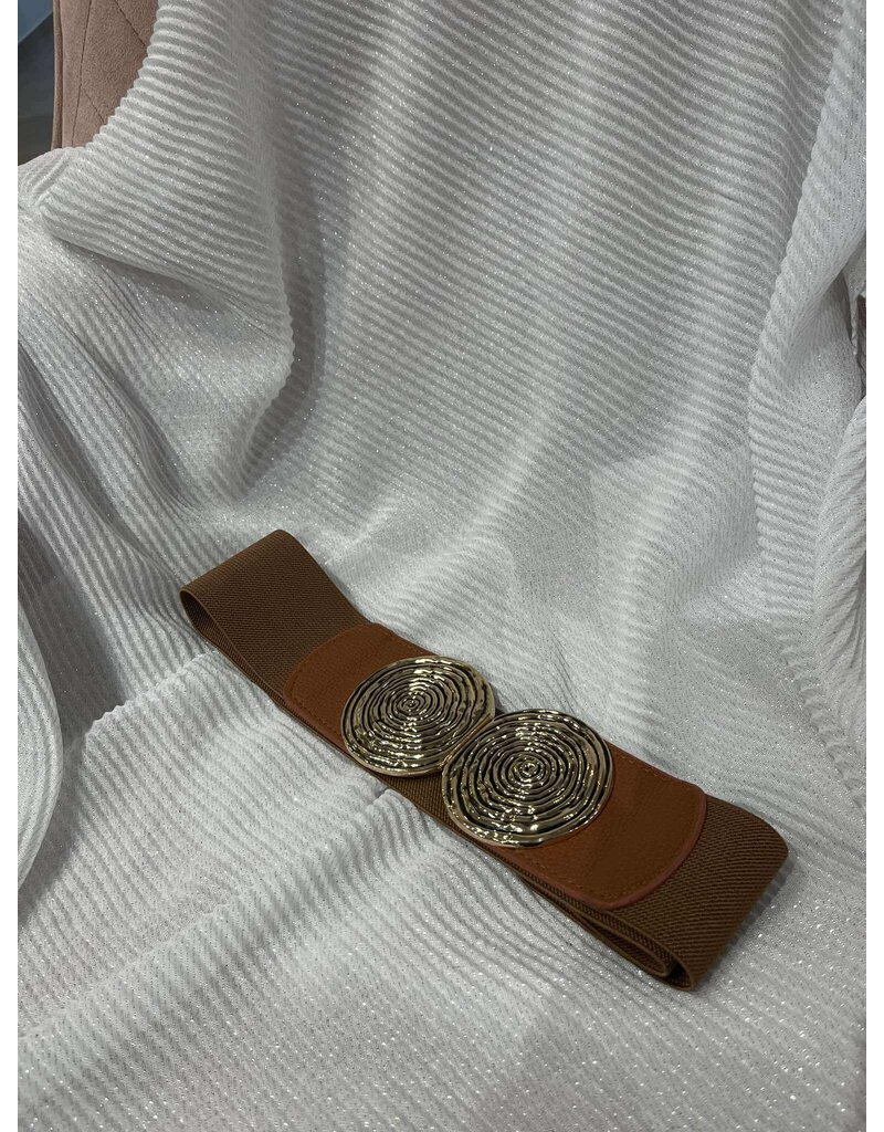 NESHIKA TAILLERIEM ELASTIEK-CAMEL