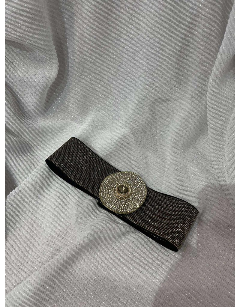 NESHIKA TAILLERIEM ELASTIEK-GOUD/STRASS