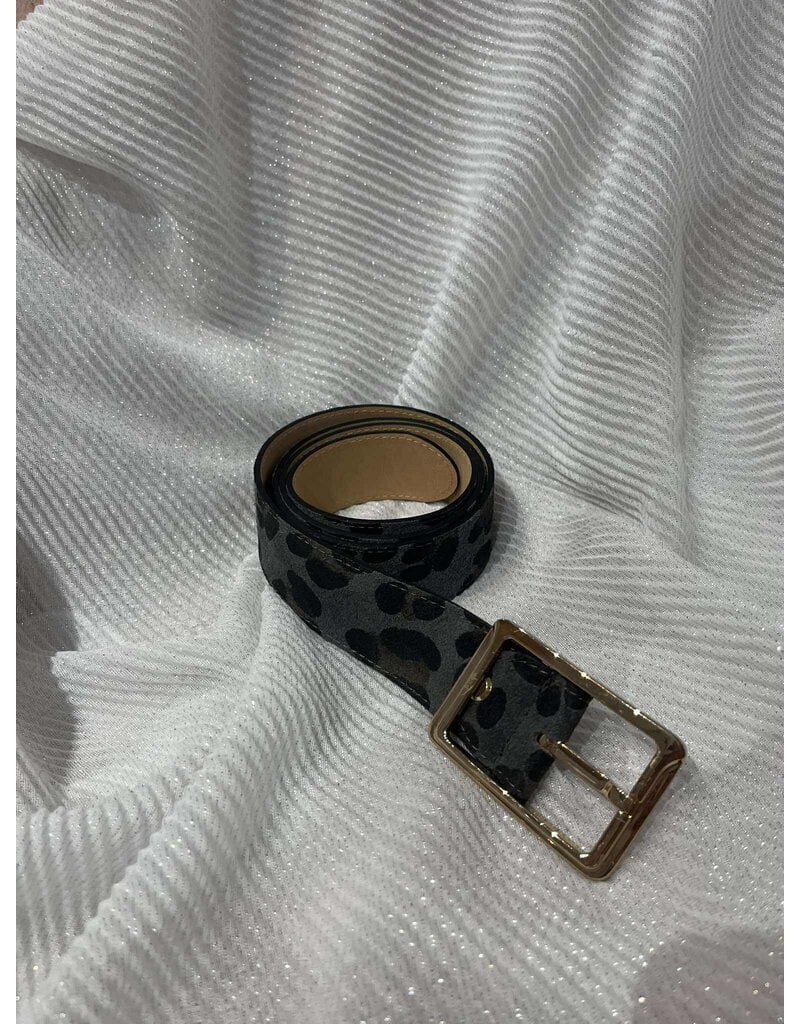 NESHIKA RIEM LEOPARD-GRIJS- 95CM