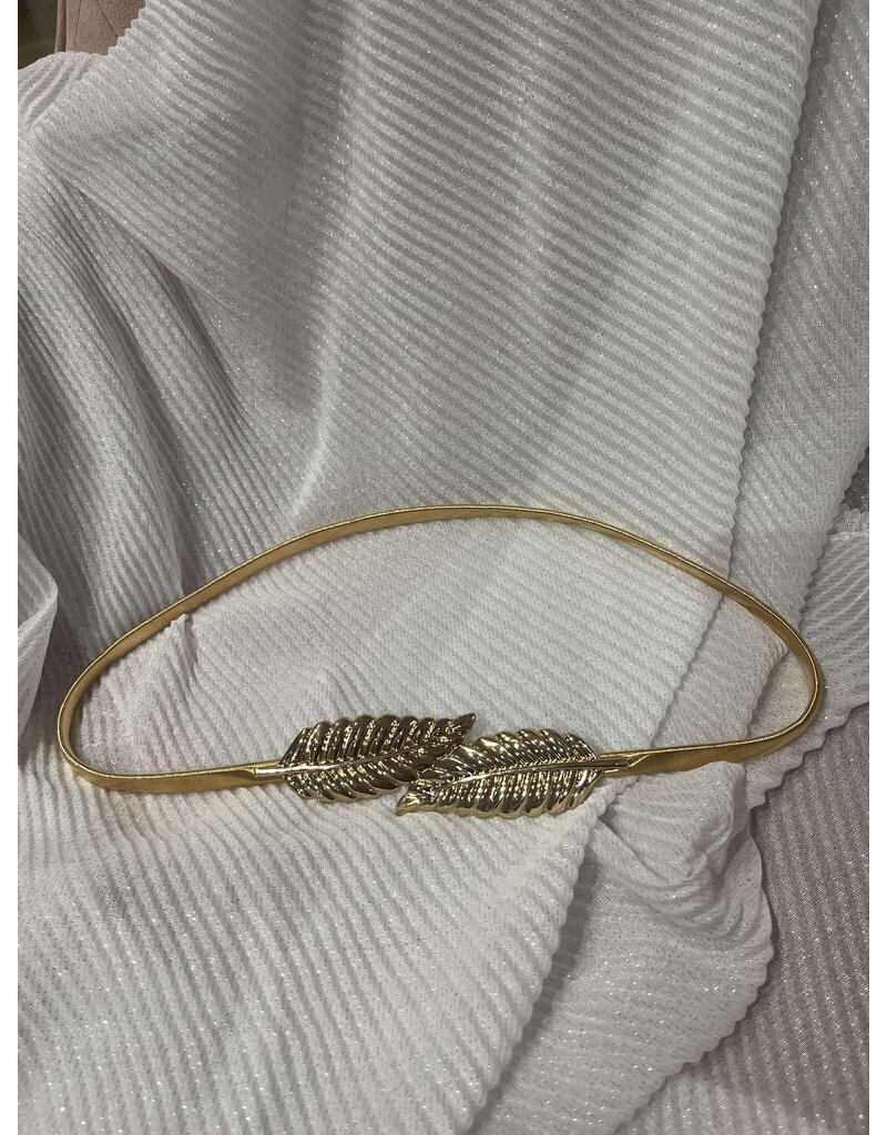 TAILLERIEM ELASTISCH BLAD-GOUD