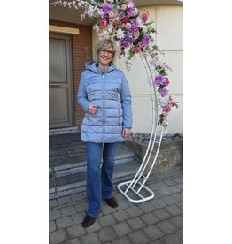 YES-ZEE 01O045-CAPPOTTO TRAPUNTATO-AZZURRO POLVERE