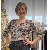 Green Ice QEELY-BLOUSE-BLUE