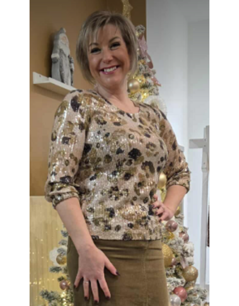 Green Ice QEELY-BLOUSE-KIWI