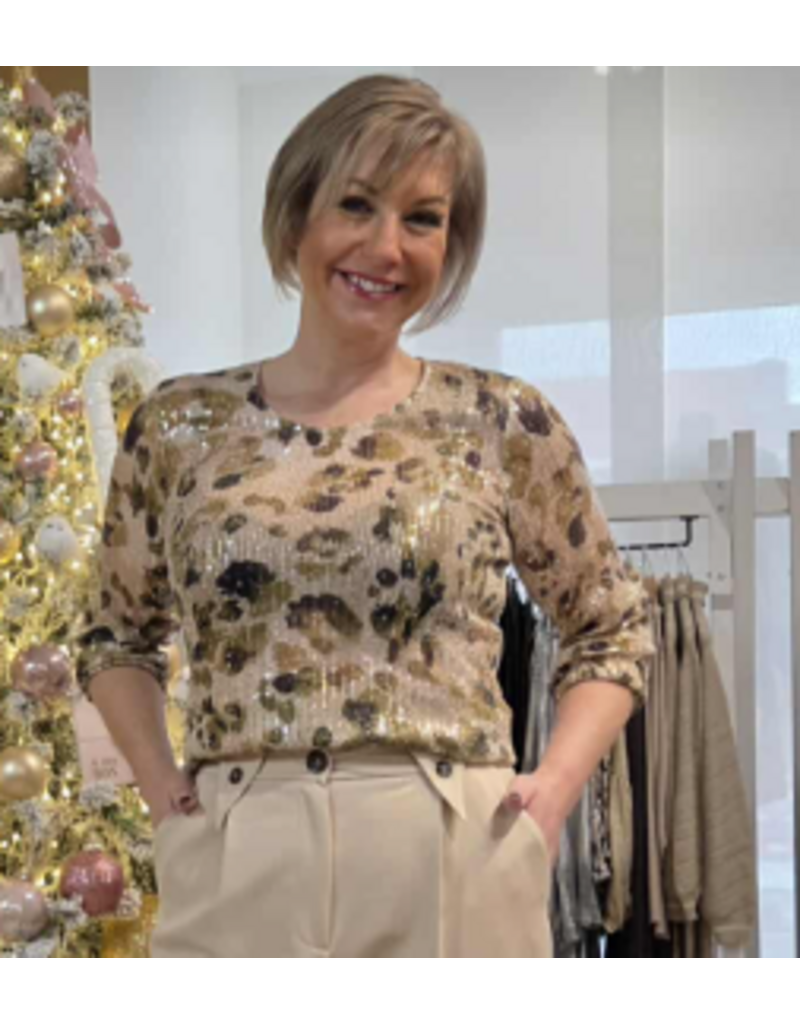 Green Ice QEELY-BLOUSE-KIWI