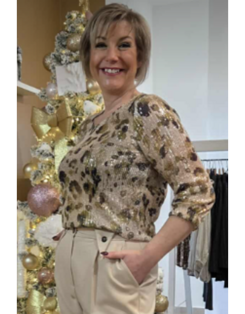 Green Ice QEELY-BLOUSE-KIWI