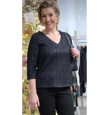 Smashed Lemon 25603-BLOUSE-DARK BLUE