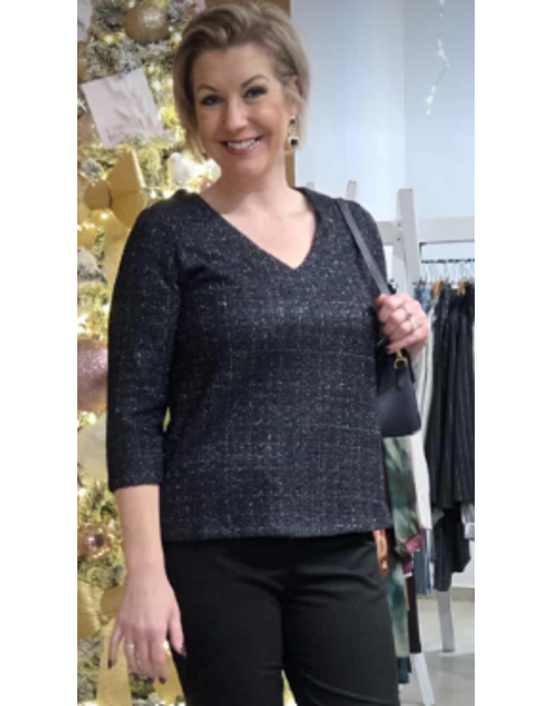 Smashed Lemon 25603-BLOUSE-DARK BLUE