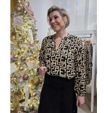 BLACK COLOUR LUNA BLOUSE PRISTINE