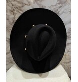 BLACK COLOUR COWBOY HAT BLACK